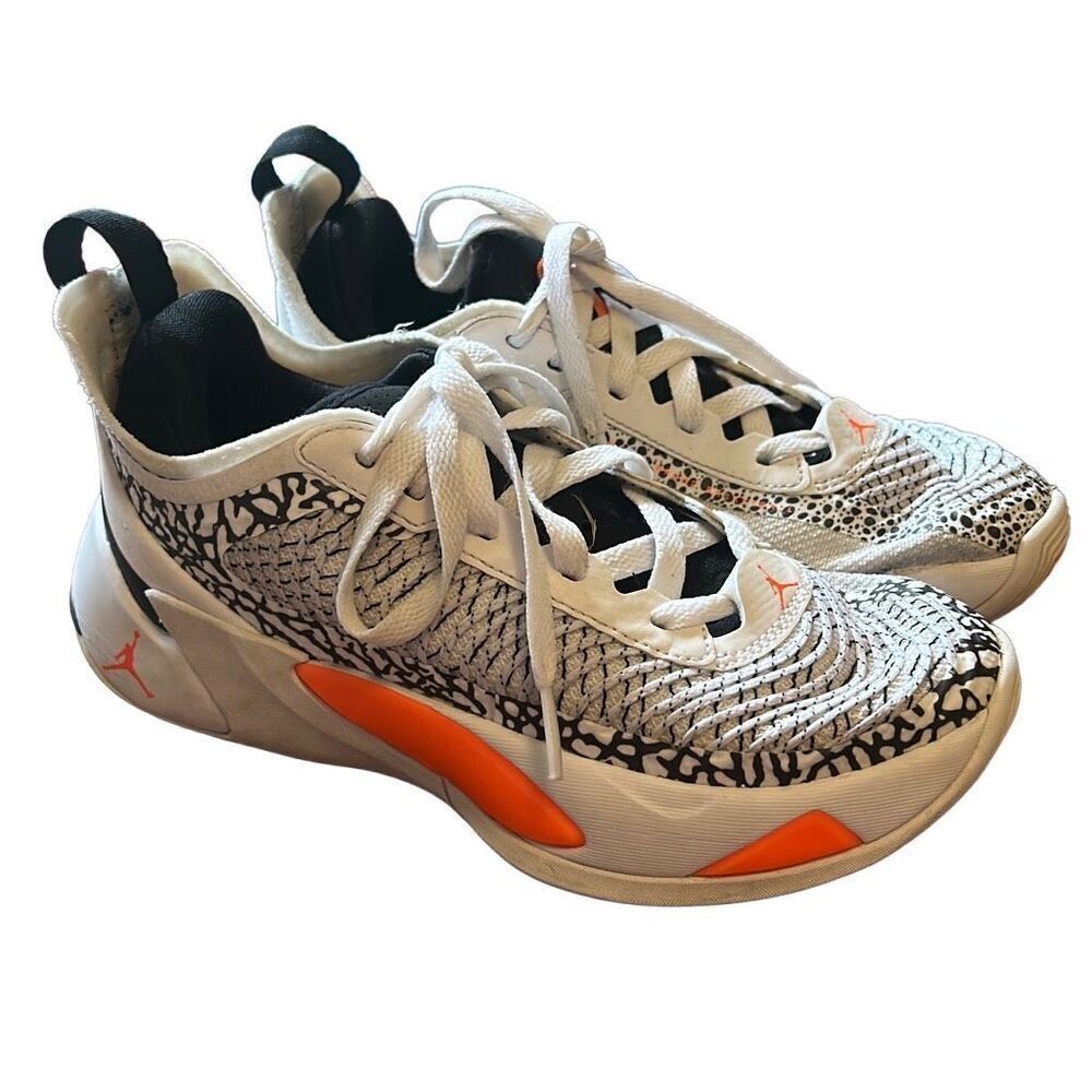 Nike Kids Sneakers - White and Orange